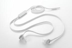 Слушалки стерео handsfree оригинални  за HTC модел RC E190  3.5 mm  бели 